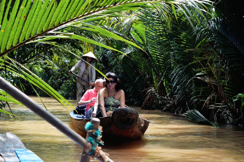 Rowing on small canals Vietnam Customized Holidays